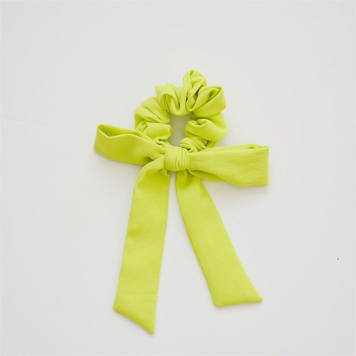 Kurdeleli Scrunchie // Neon Green