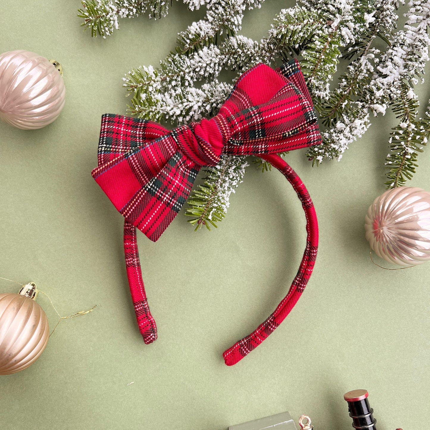 Fiyonklu Taç // Christmas Plaid