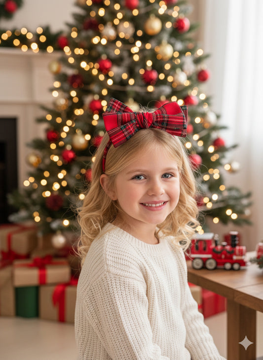 Fiyonklu Taç // Christmas Plaid