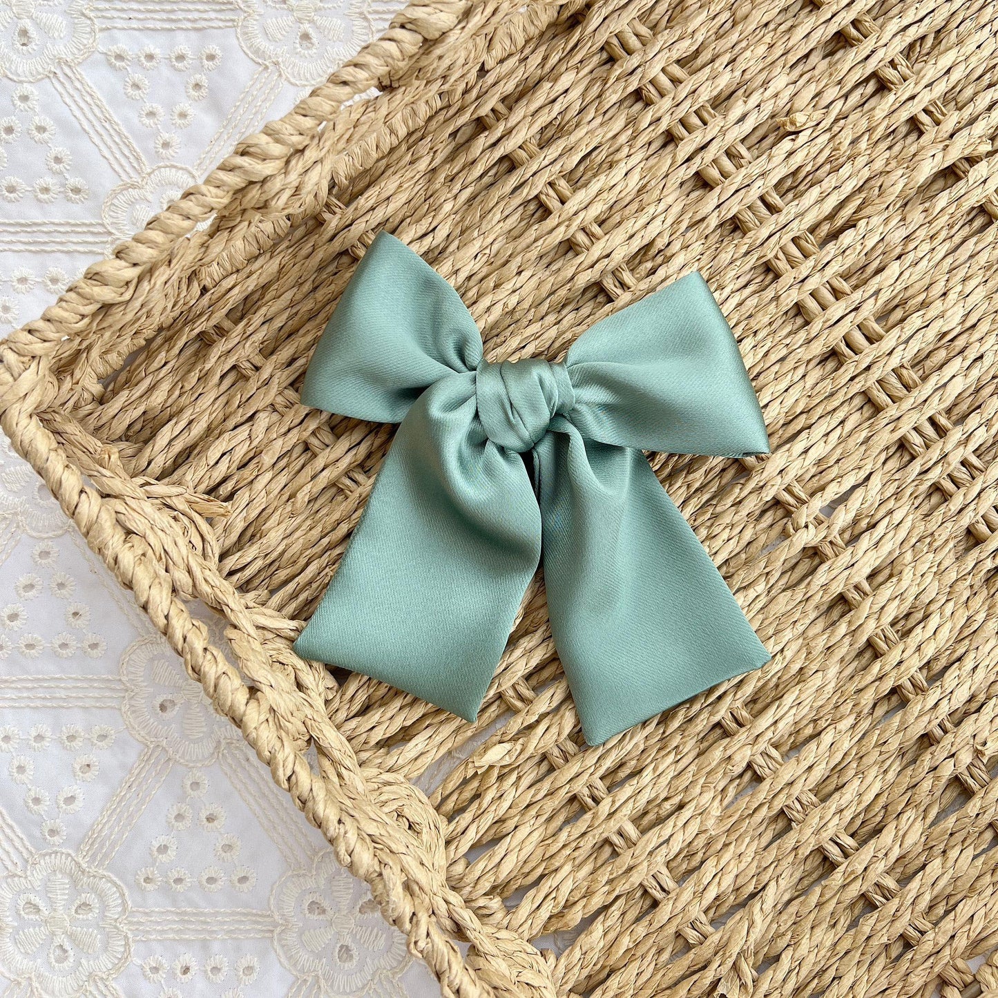 Fable Saten Toka // Sea Green