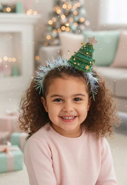 Çam Ağacı Keçe Taç